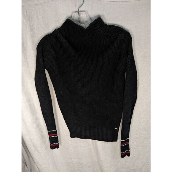 Vintage Y2K Tommy Hilfiger Mock Neck Cropped Long Sleeve Top XS - Picture 1 of 7